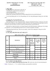 Đề cương giữa kỳ 1 Toán 12 năm 2025 – 2026 trường THPT Hoàng Văn Thụ – Hà Nội